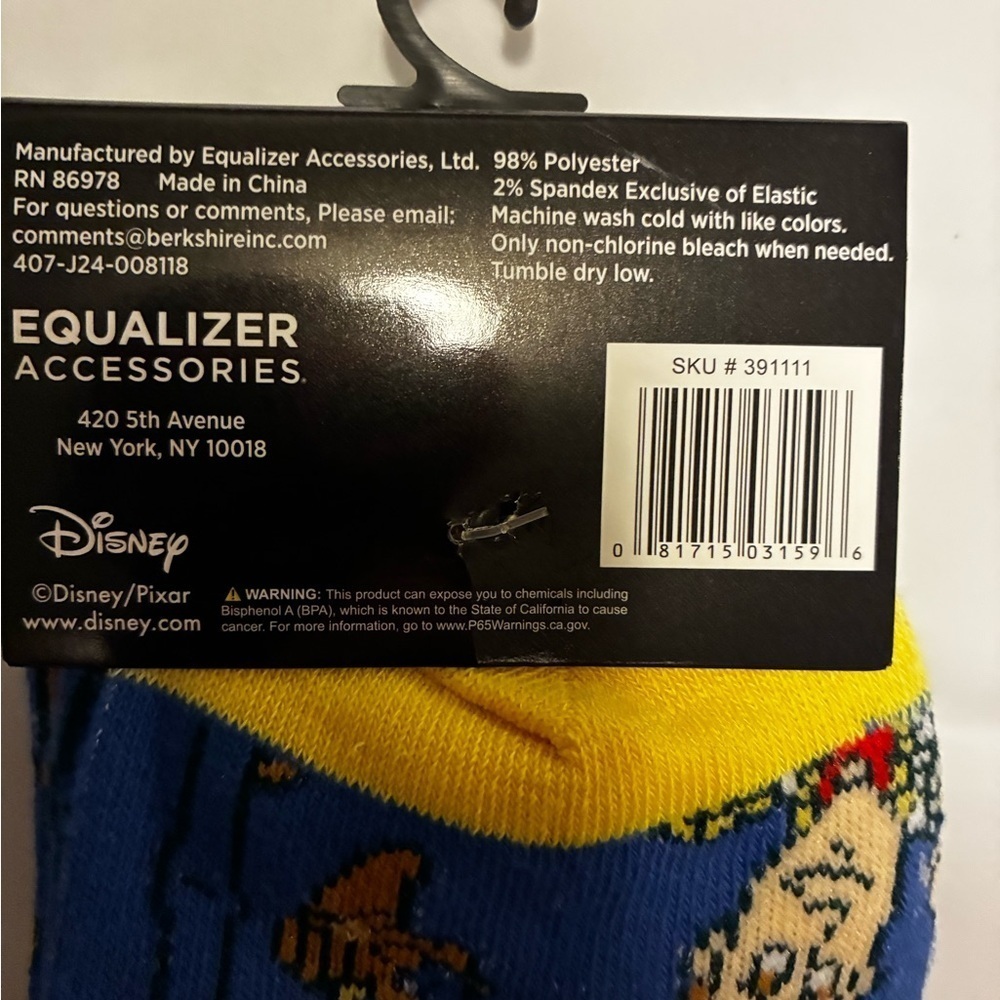 💰Pixar Disney Toy Story Crew Socks Bundle 3 Size 9-13 Woody Buzz Character - Picture 6 of 7